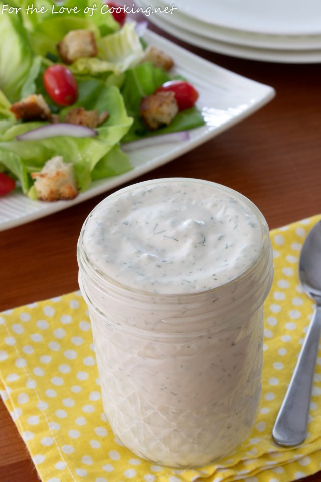 Creamy Dill Dressing | For the Love of Cooking