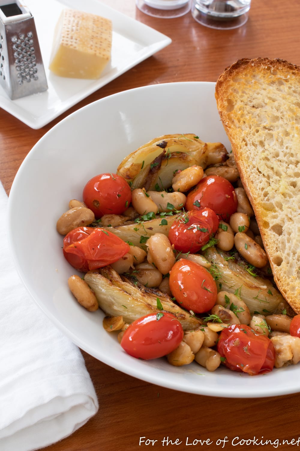 Roasted Fennel, Tomatoes, and White Beans