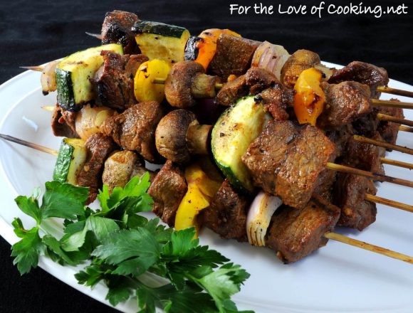 Spicy Steak Kebabs