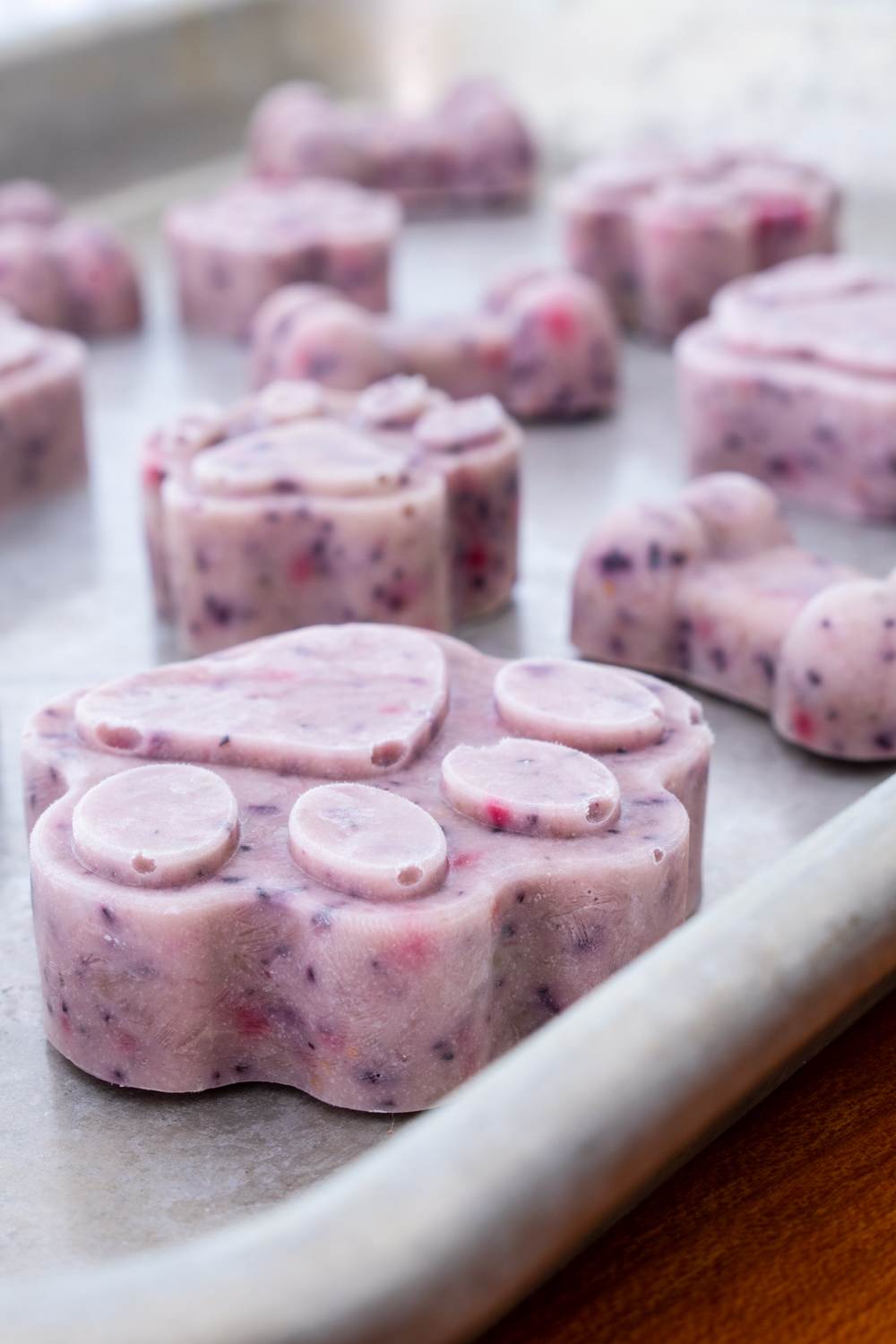 Frozen Berry-Banana Dog Treats