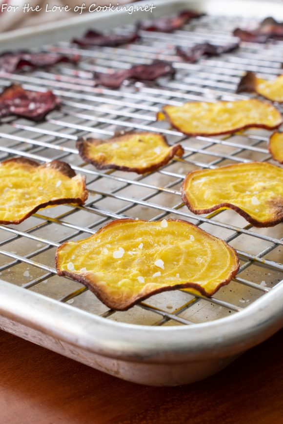 Oven-Baked Beet Chips