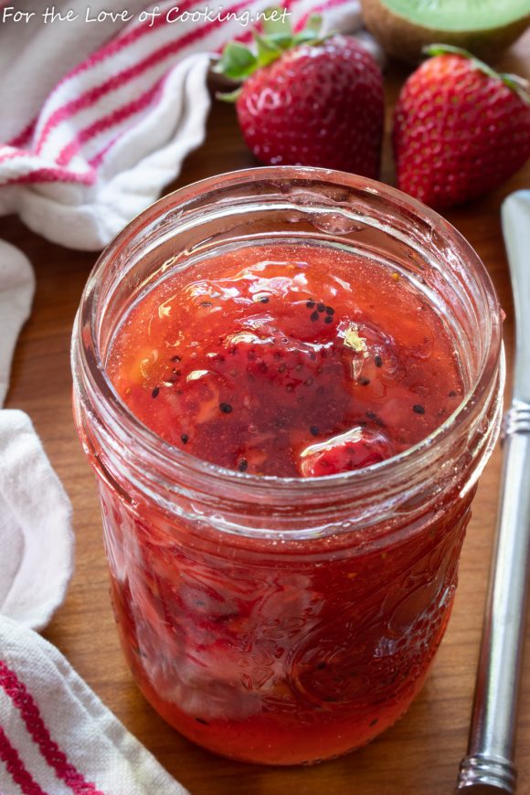 Strawberry Kiwi Freezer Jam