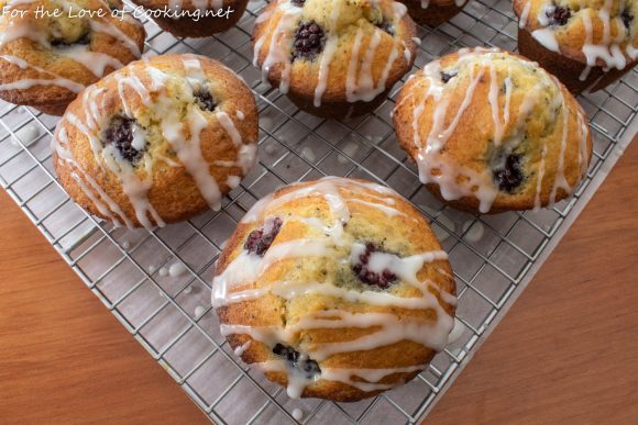 Blackberry Lemon Poppy Seed Muffins