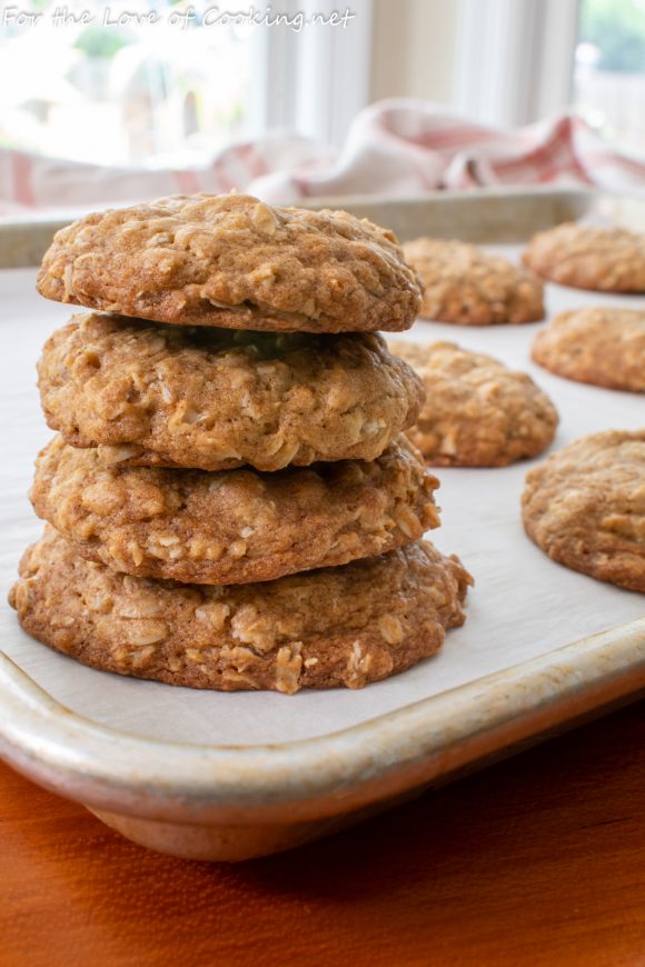 Brown Butter Oatmeal Cookies | For the Love of Cooking