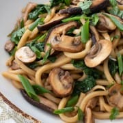 Udon Noodle and Mushroom Stir Fry