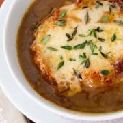 French Onion Soup with Roasted Poblano
