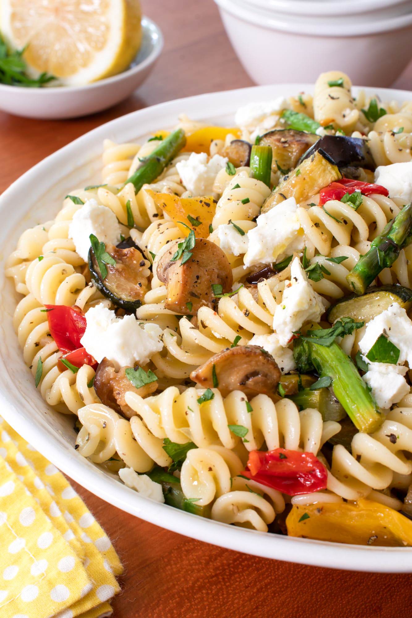 Marinated Roasted Vegetable Pasta Salad