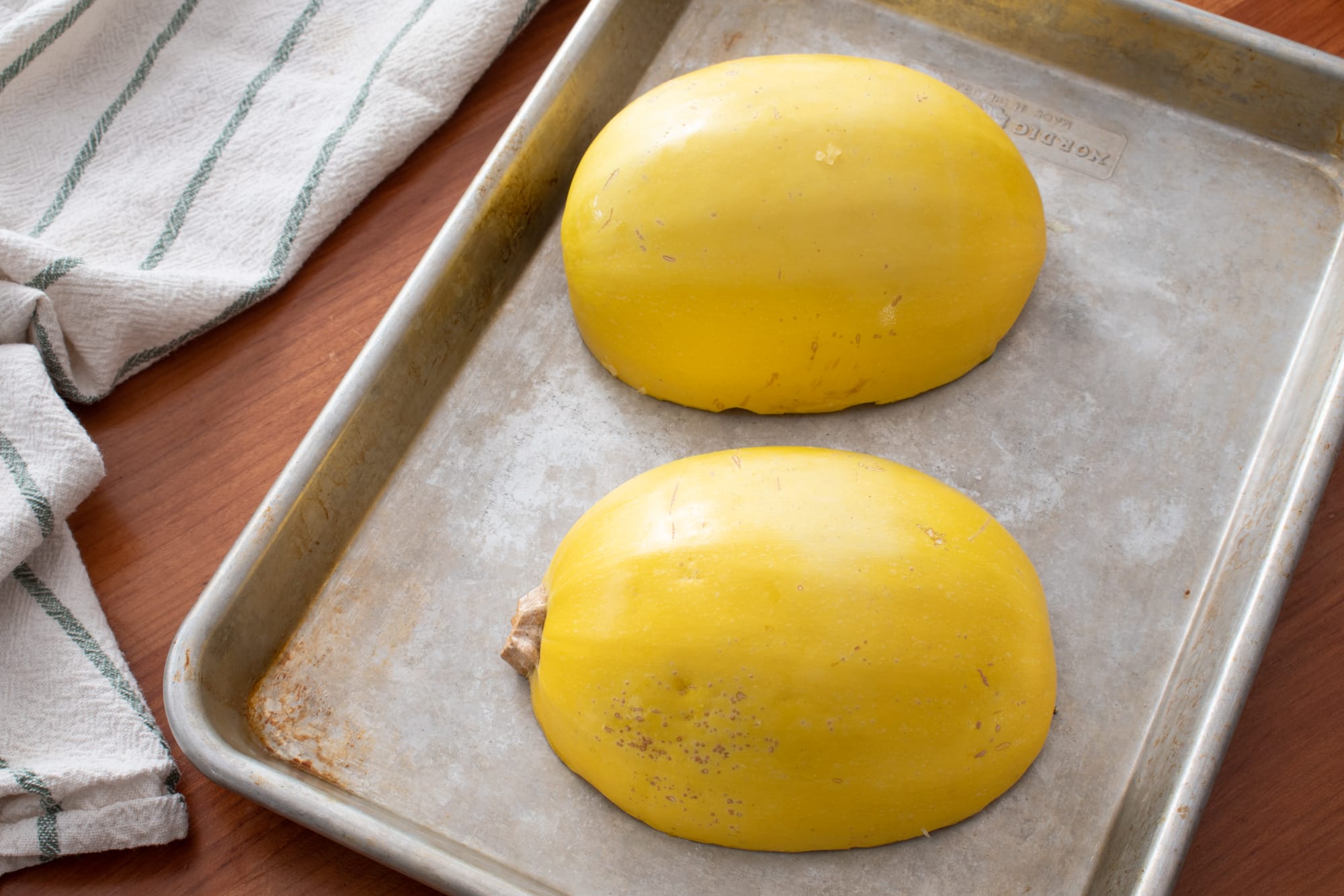 Brown Butter Kale and Fontina Spaghetti Squash