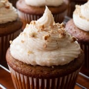 Pumpkin Cupcakes with Brown Butter Frosting