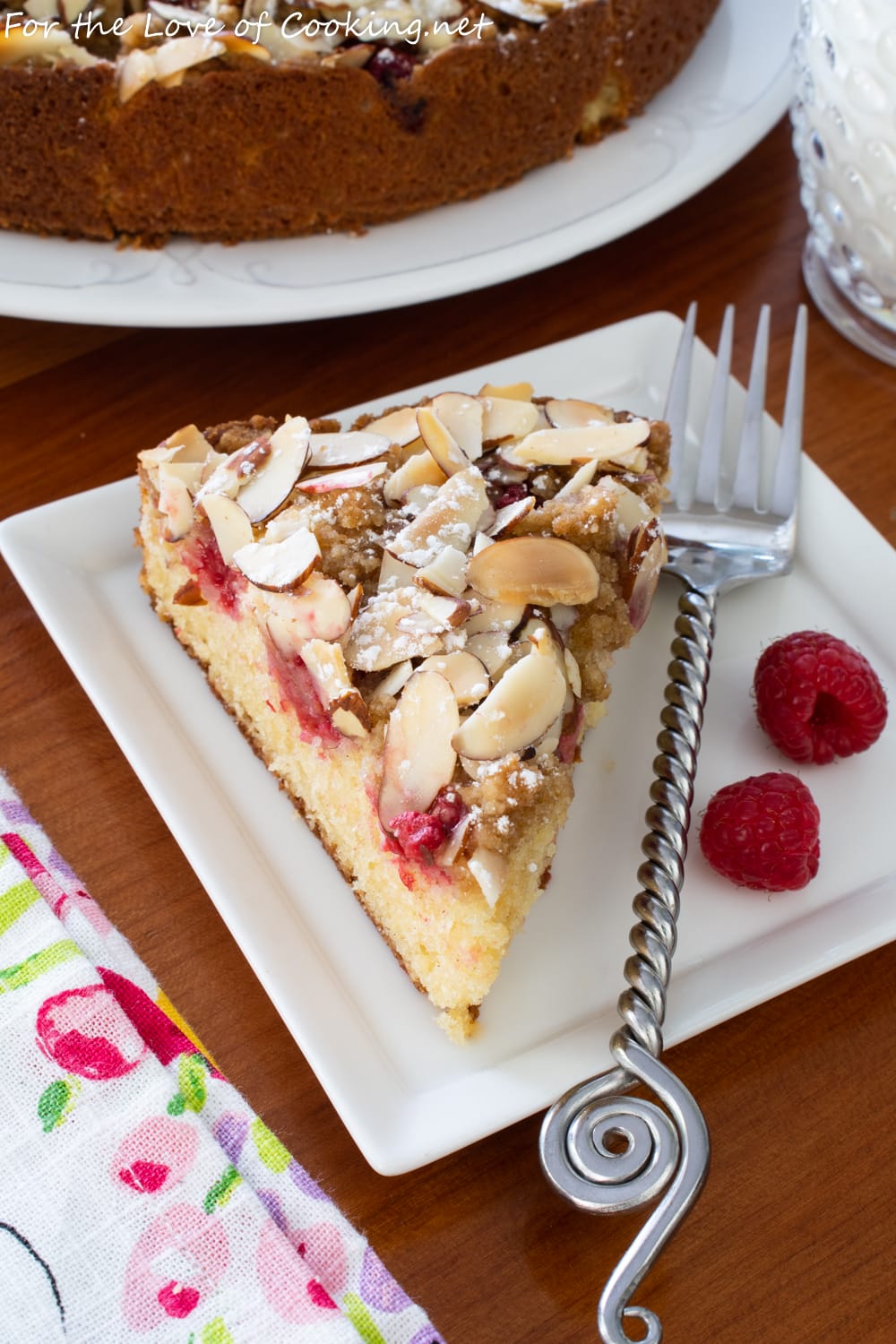 Raspberry Almond Crumb Cake