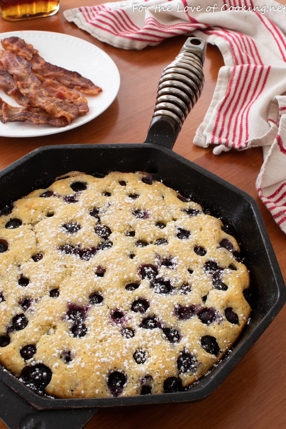 Oven-Baked Blueberry Pancake