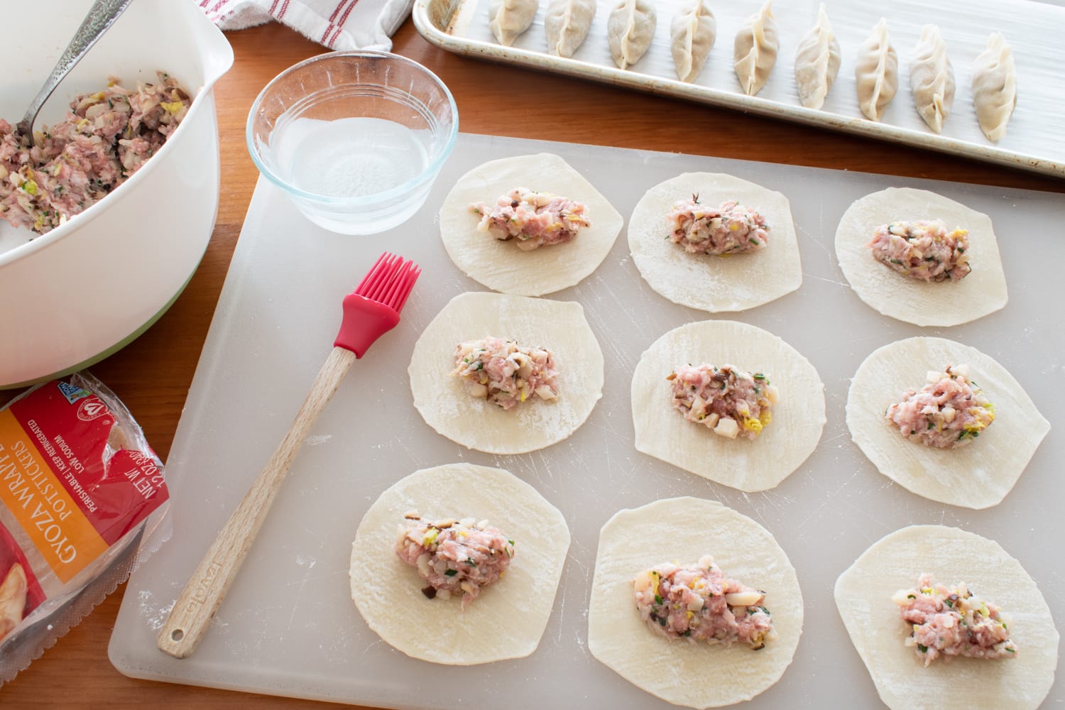 Pork and Water Chestnut Potstickers