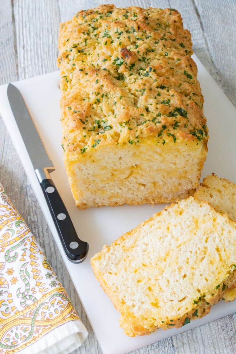 Garlic Cheddar Beer Bread For the Love of Cooking