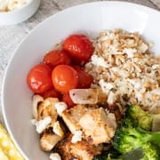 Greek Chicken Bowls with Roasted Vegetables