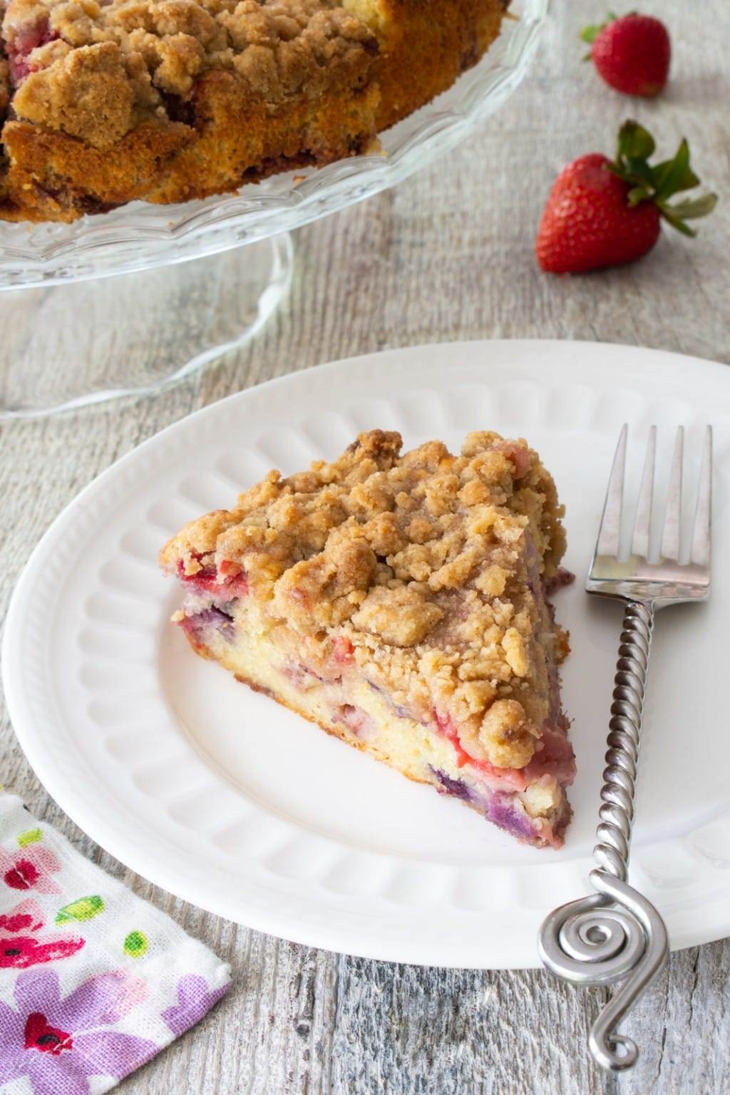 Mixed Berry Buckle For the Love of Cooking