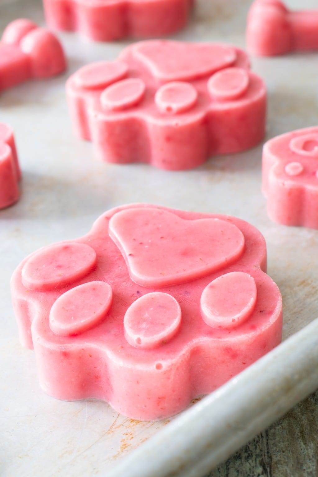 Frozen Strawberry Banana Dog Treats For the Love of Cooking