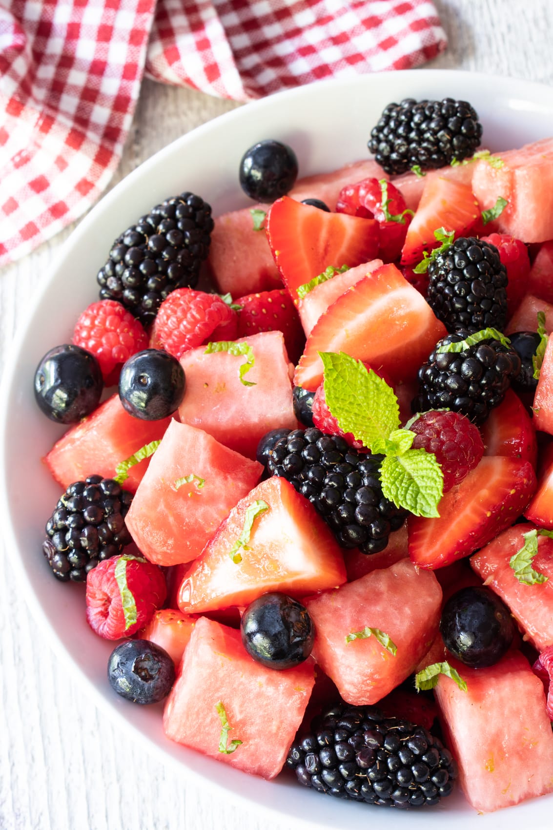 Watermelon Berry Fruit Salad