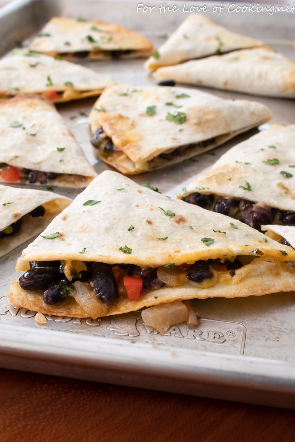 Baked Black Bean and Cheese Quesadillas
