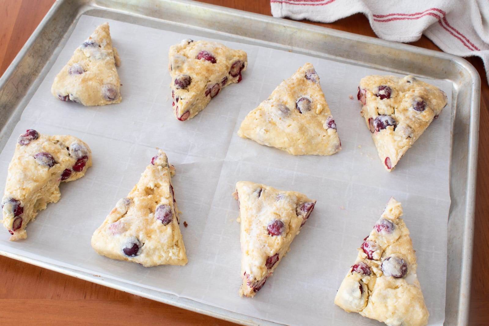 Glazed Cranberry Orange Scones