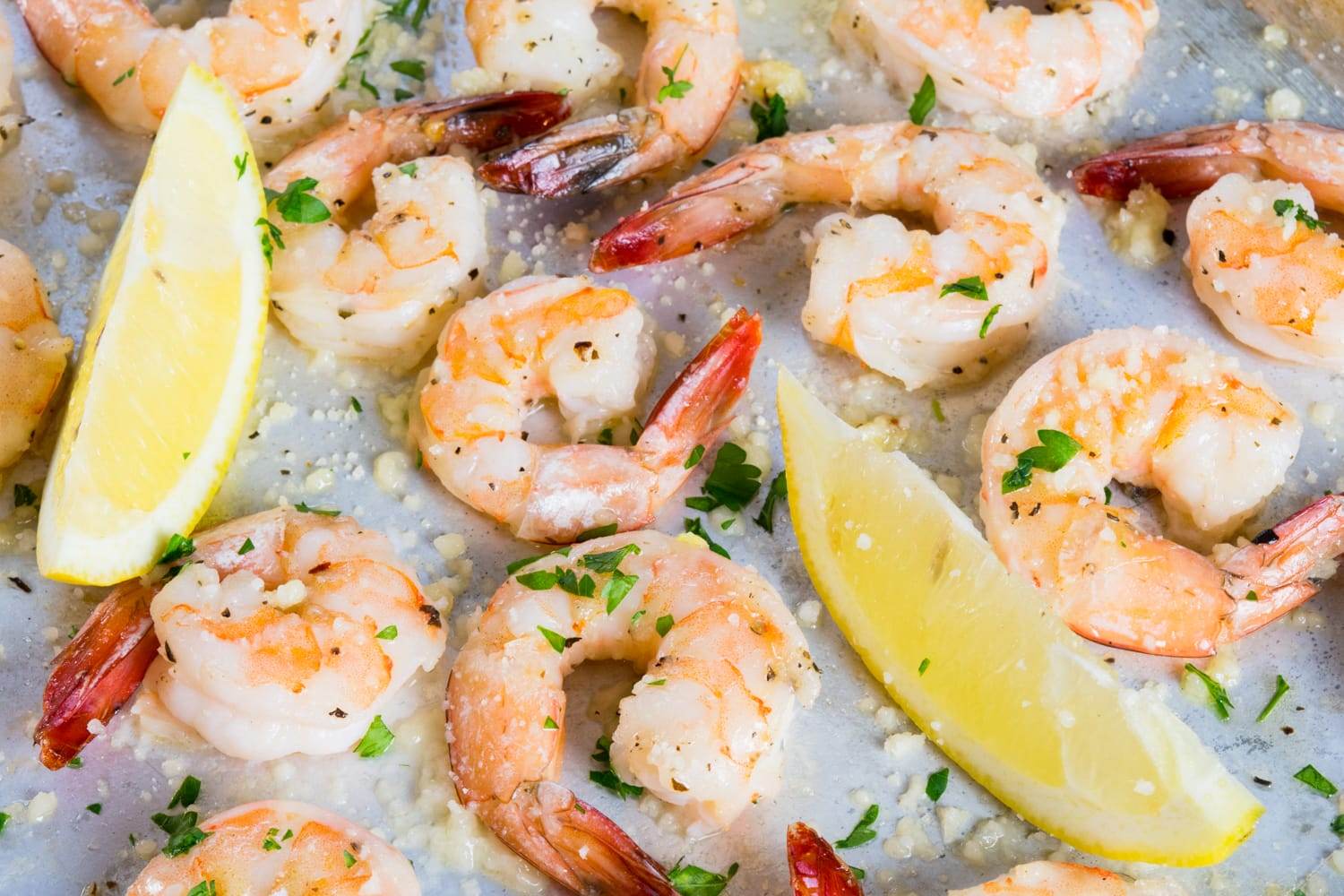 Garlic Butter Roasted Shrimp with Parmesan