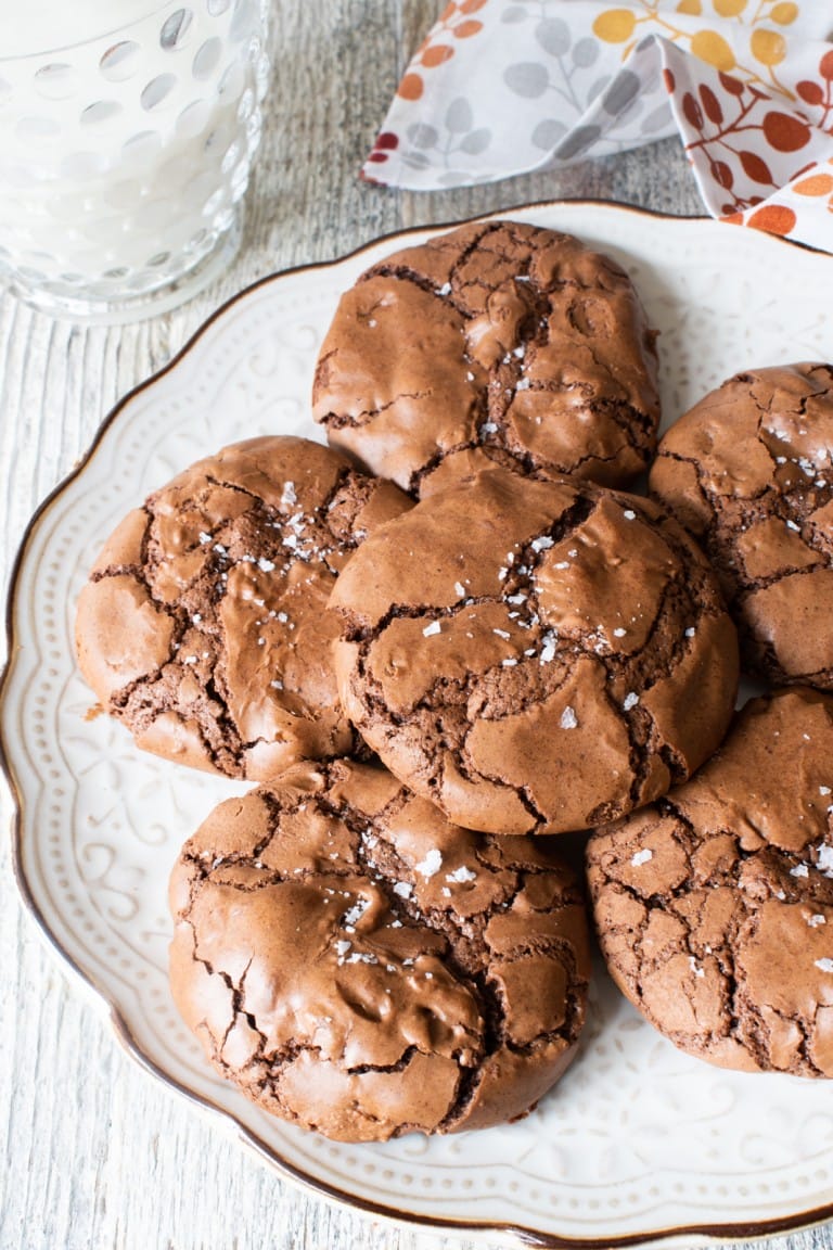 Salted Brownie Cookies | For The Love Of Cooking