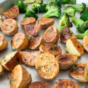 Roasted Potatoes and Broccoli with Lemon