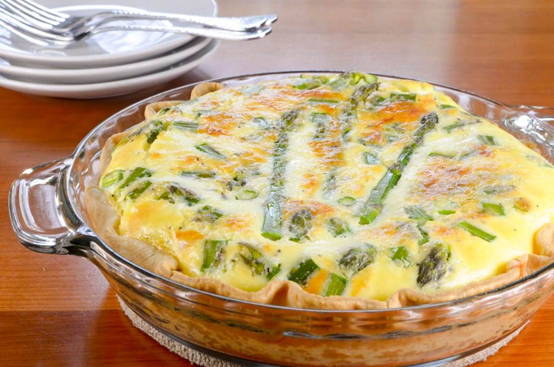 Asparagus and Gruyere Quiche