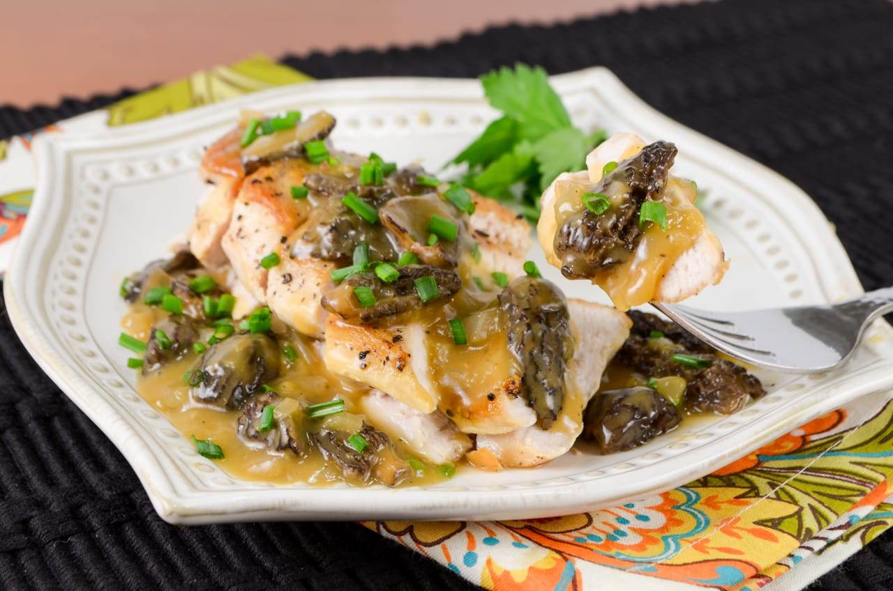 Roasted Chicken Breasts with Morel Mushroom Pan Sauce