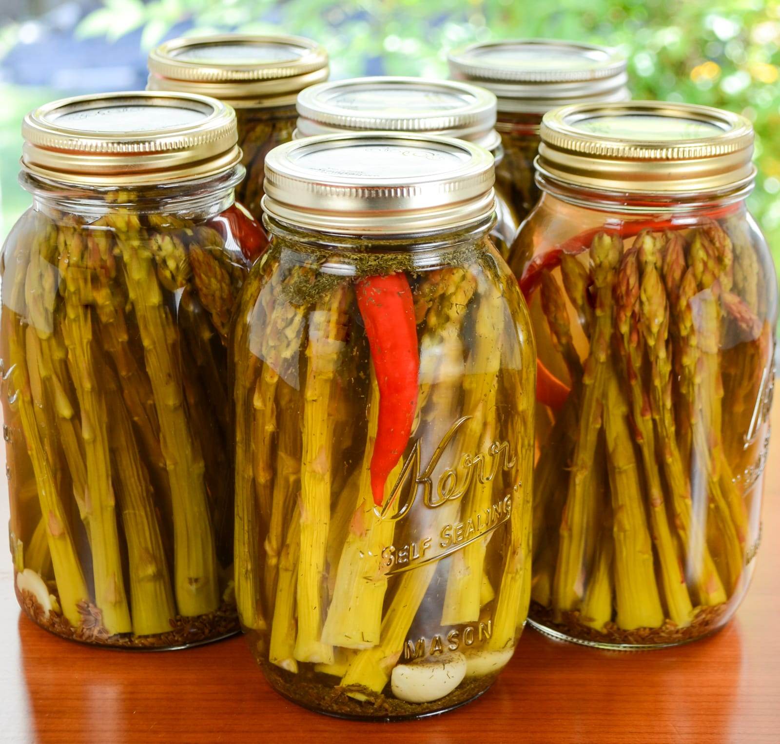 Canned Pickled Spicy Asparagus