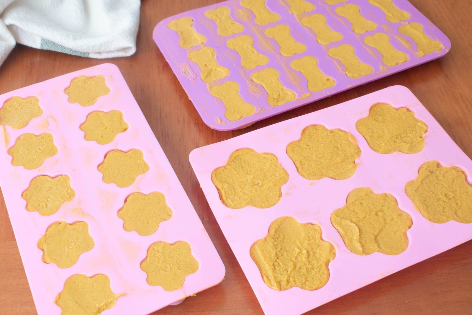 Frozen Pumpkin Peanut Butter Dog Treats