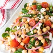 Greek Marinated Chickpea Salad