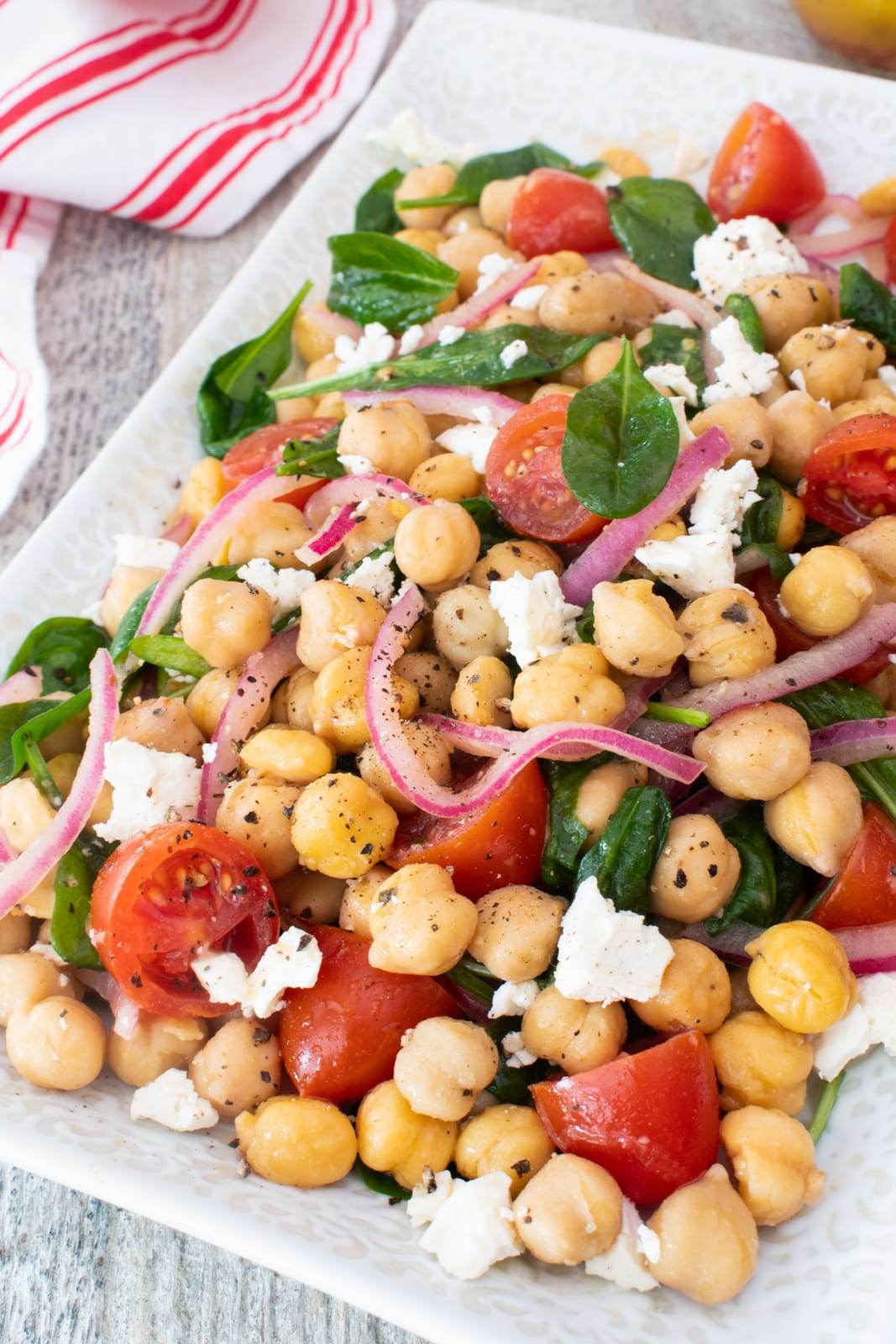 Greek Marinated Chickpea Salad