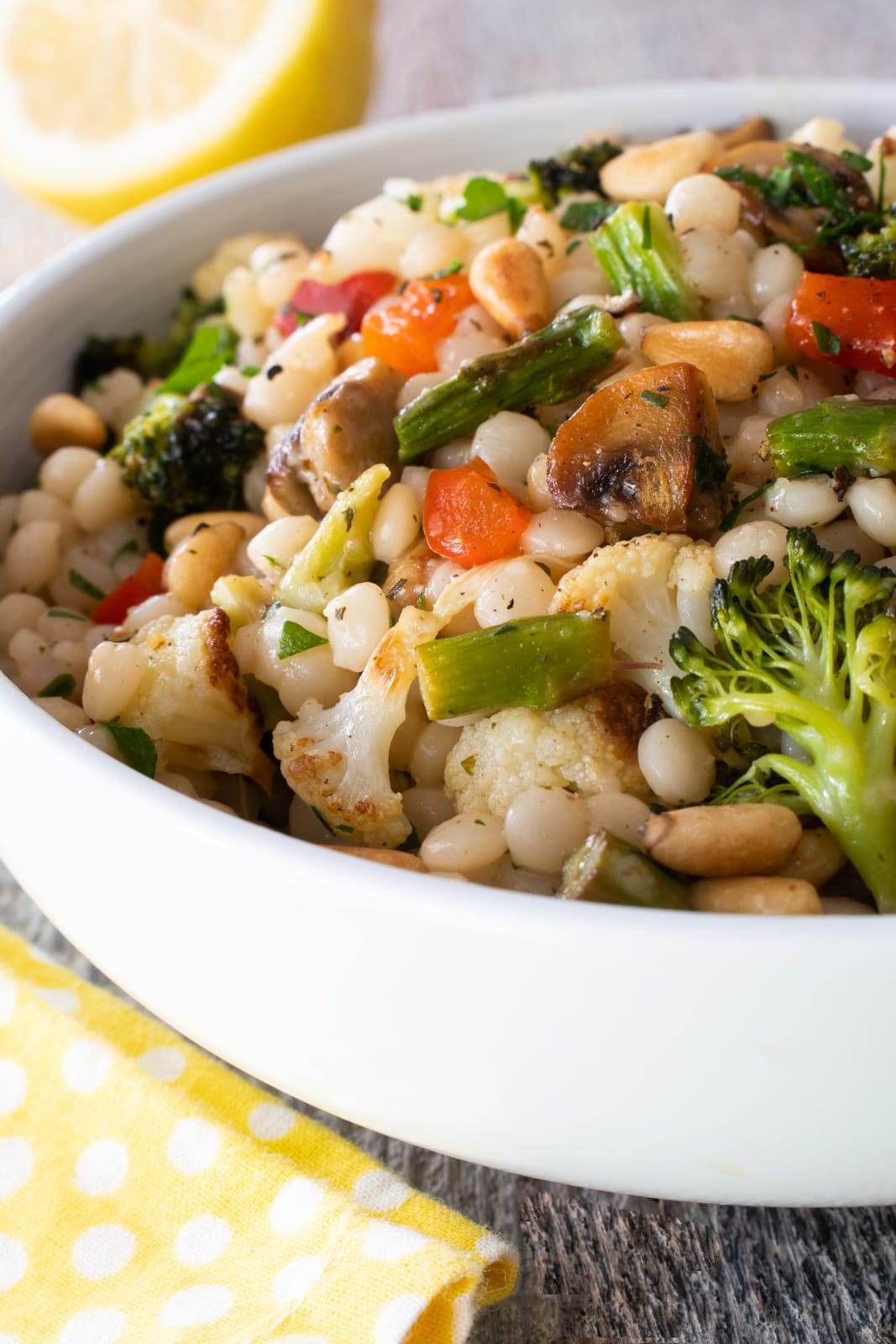 Pearl Couscous with Roasted Vegetables