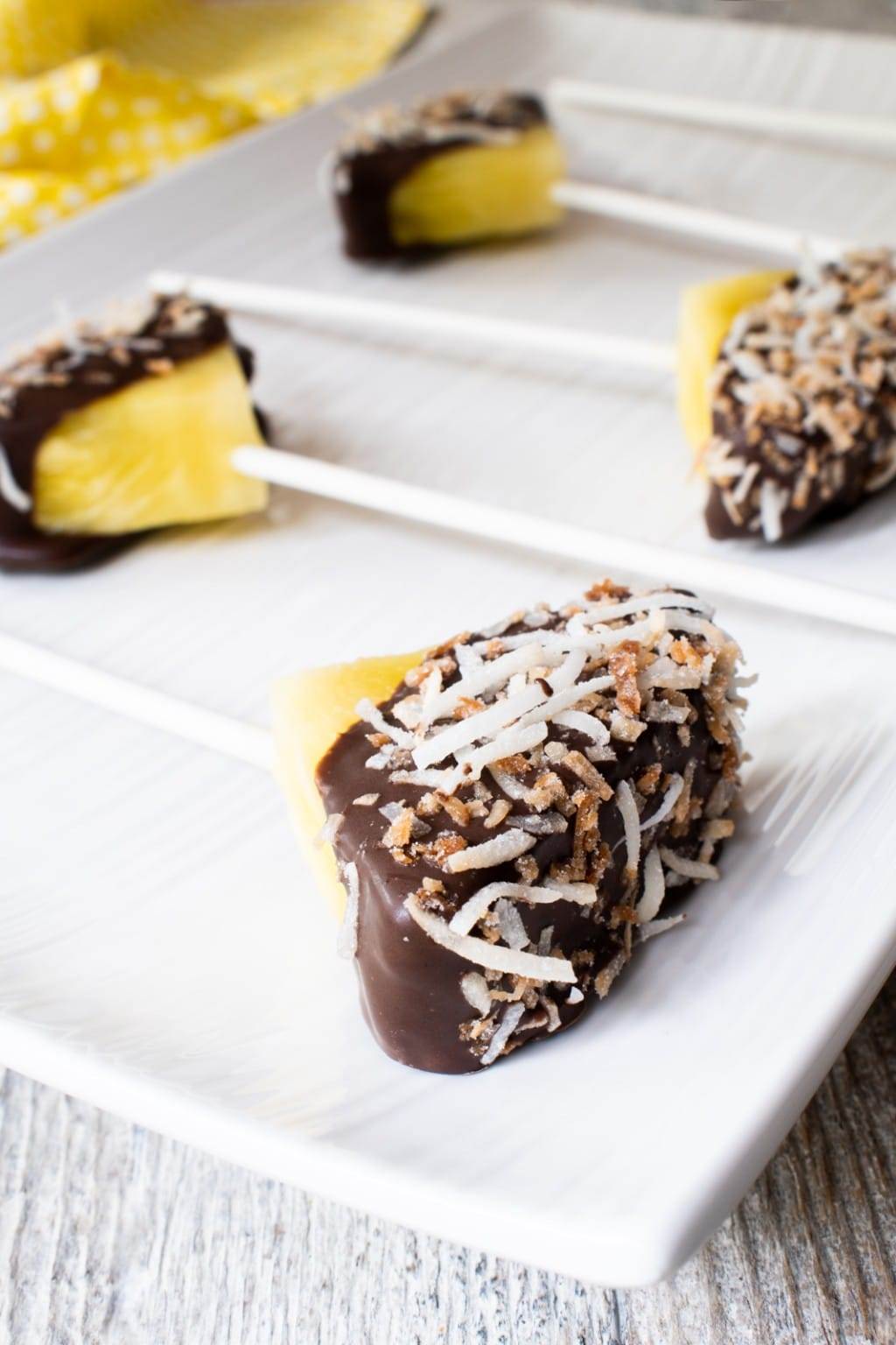 Chocolate Covered Pineapple | For the Love of Cooking