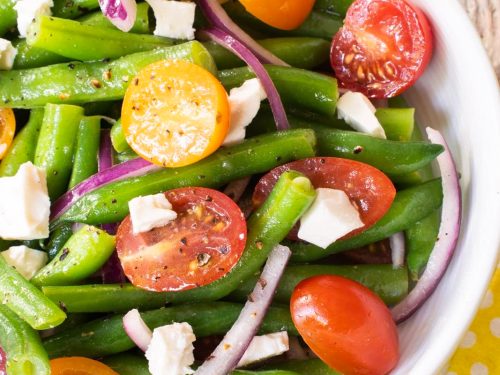 green bean and tomato salad with mustard dressing Cherry product_family:179583