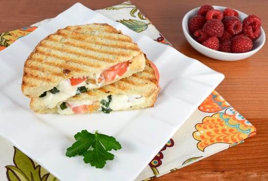 Caprese Panini with Basil Mayonnaise