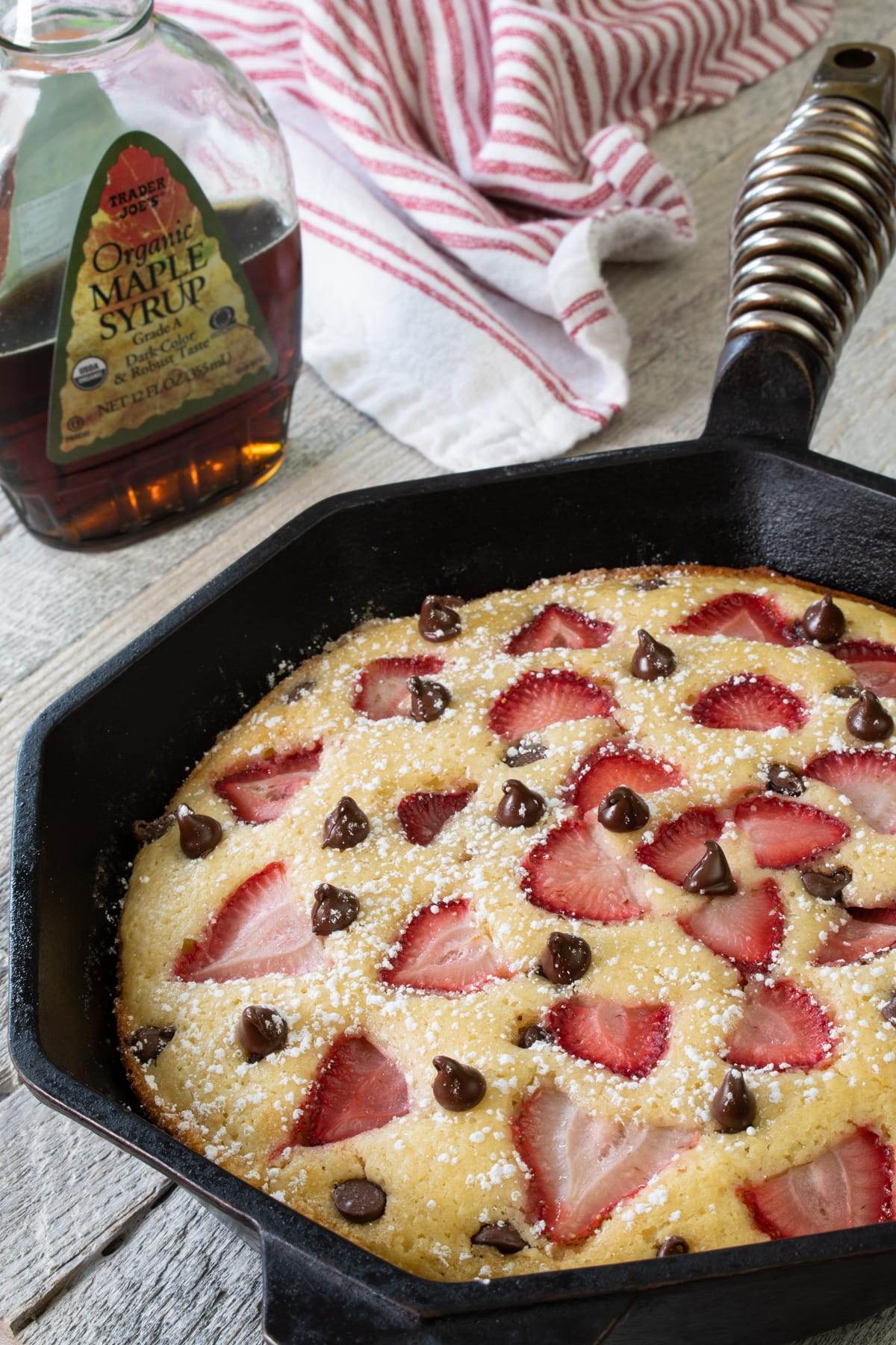 Oven-Baked Strawberry Pancake