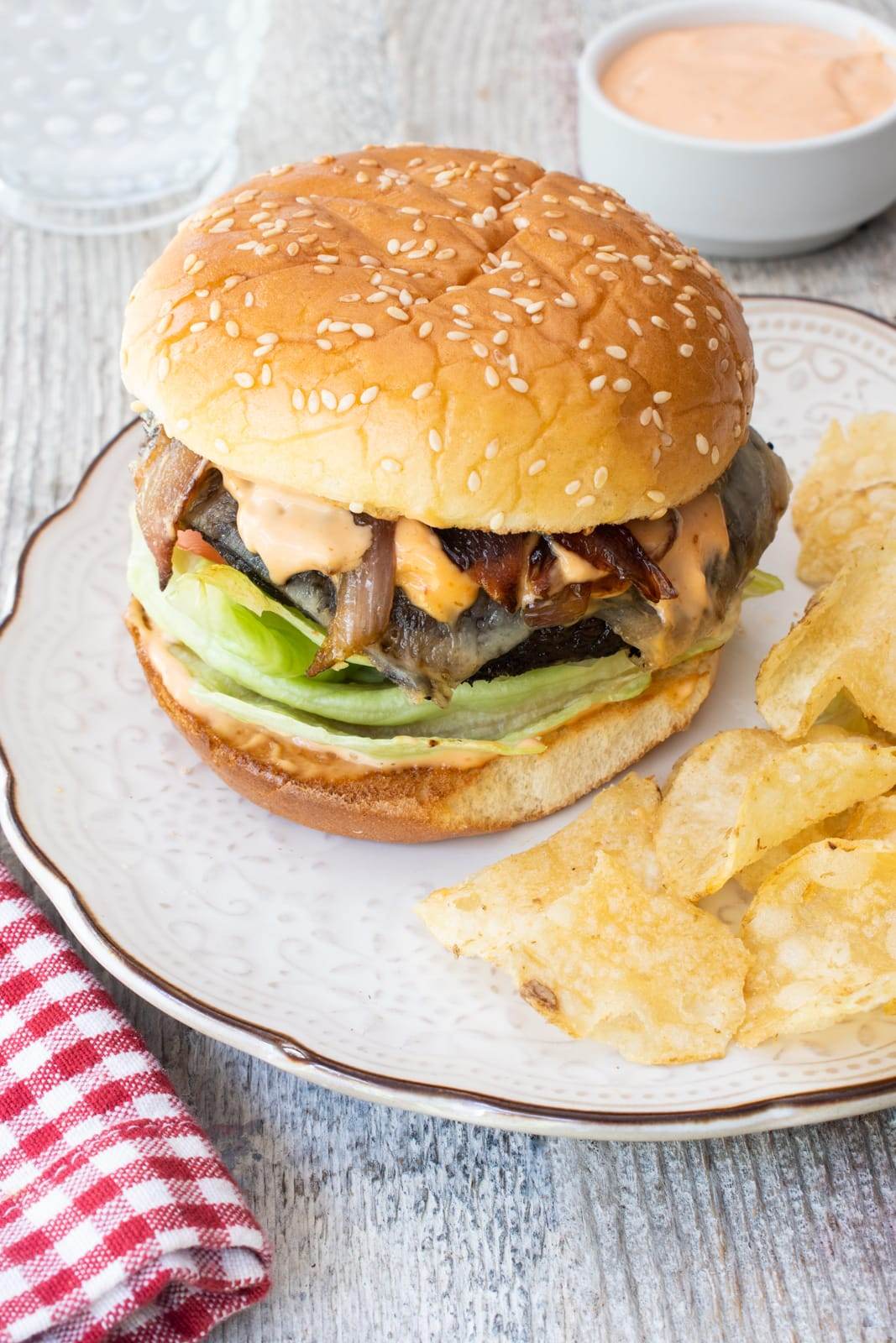 Swiss Portobello Mushroom Burgers