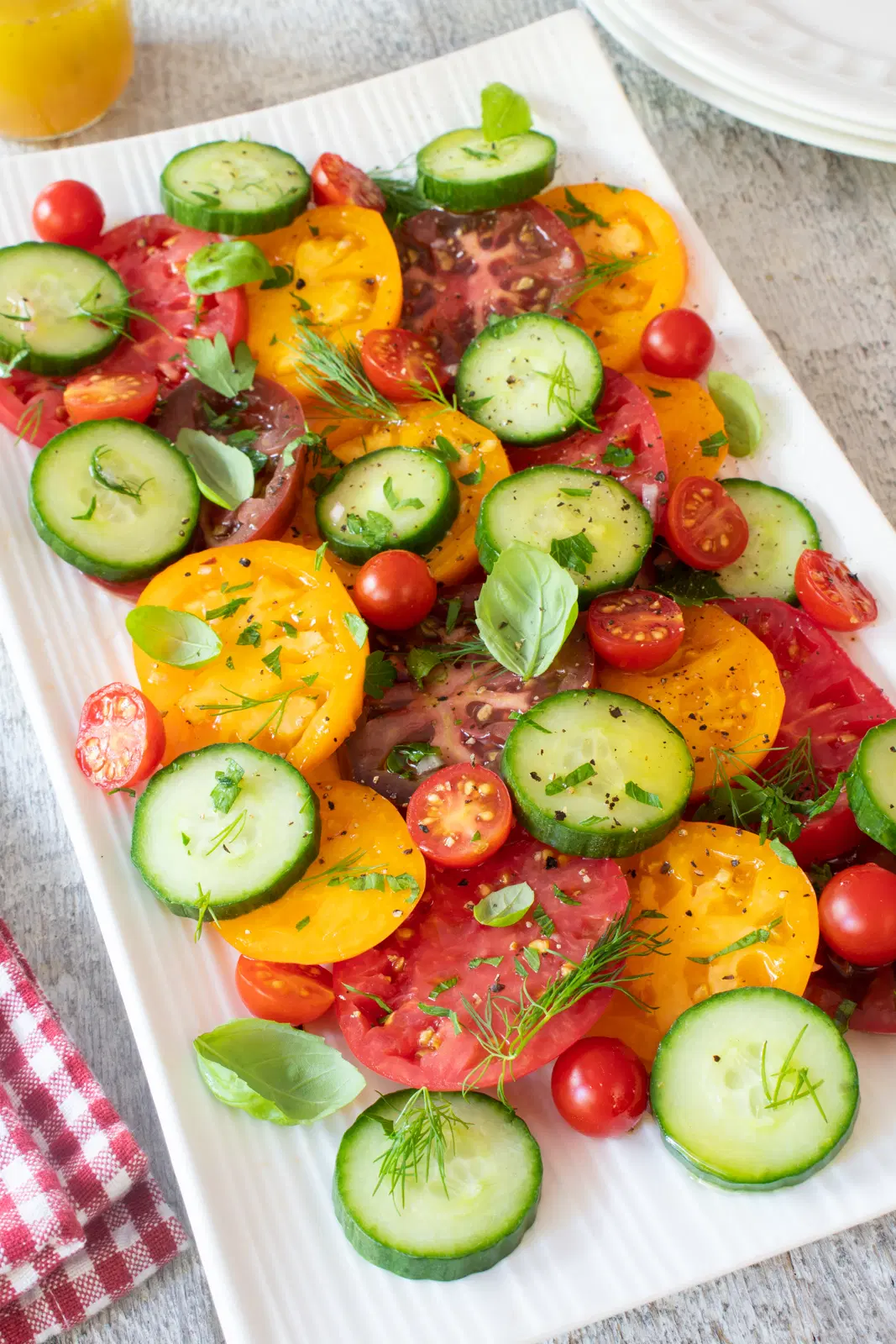 Tomato, Cucumber, and Fresh Herb Salad