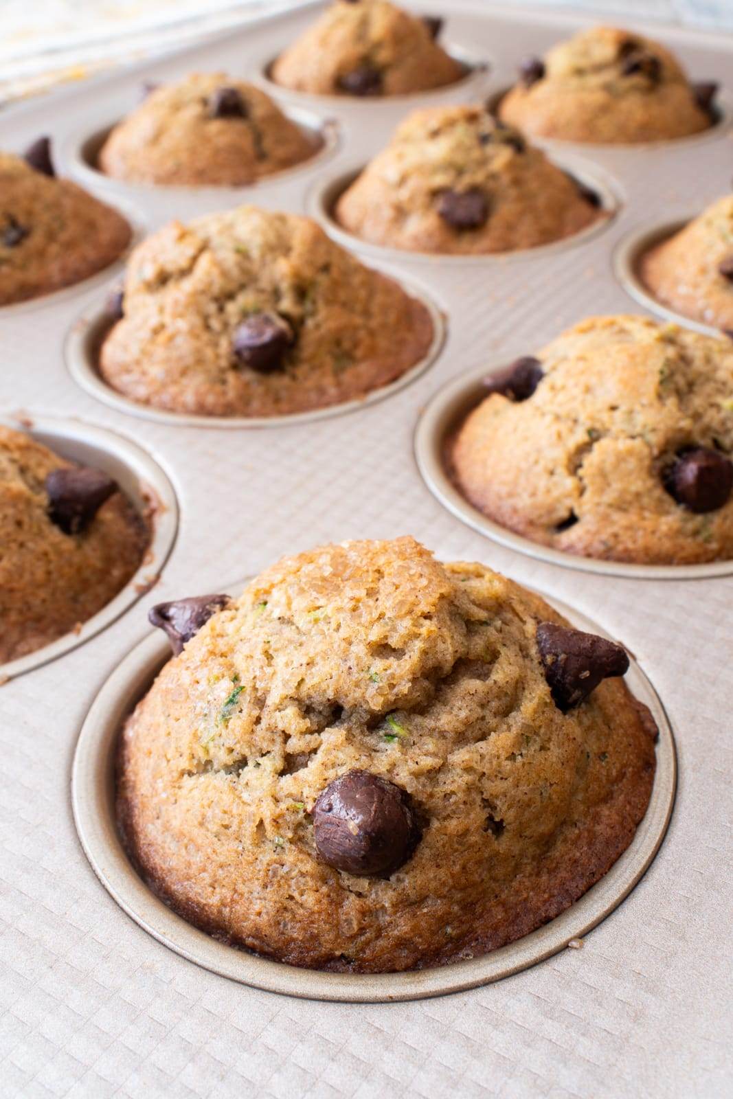 Zucchini Chocolate Chip Muffins