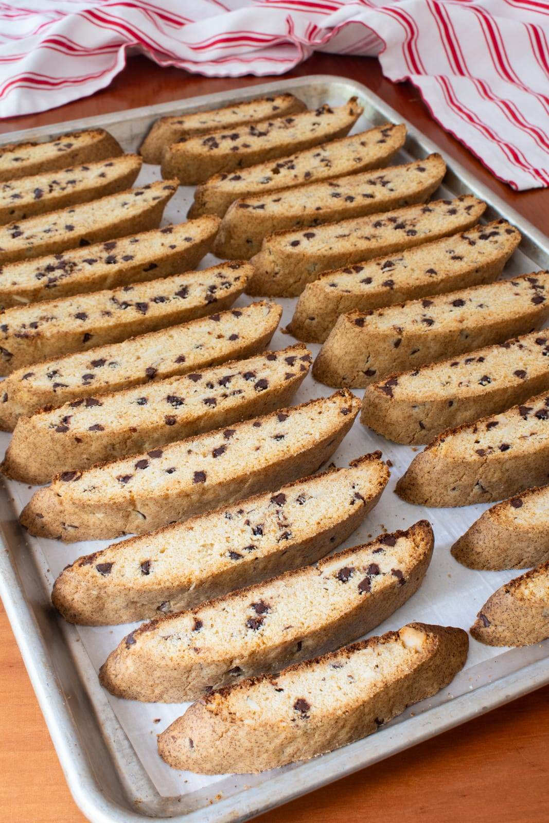 Chocolate Chip Almond Biscotti