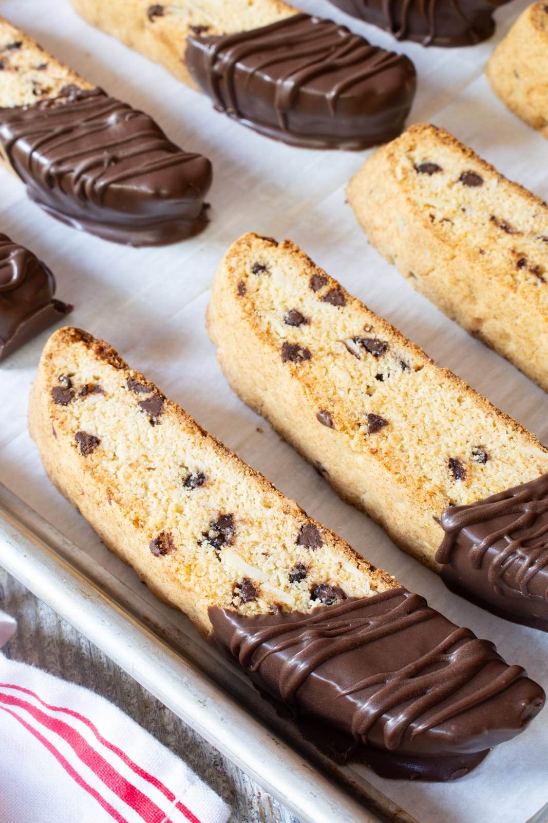 Chocolate Chip Almond Biscotti