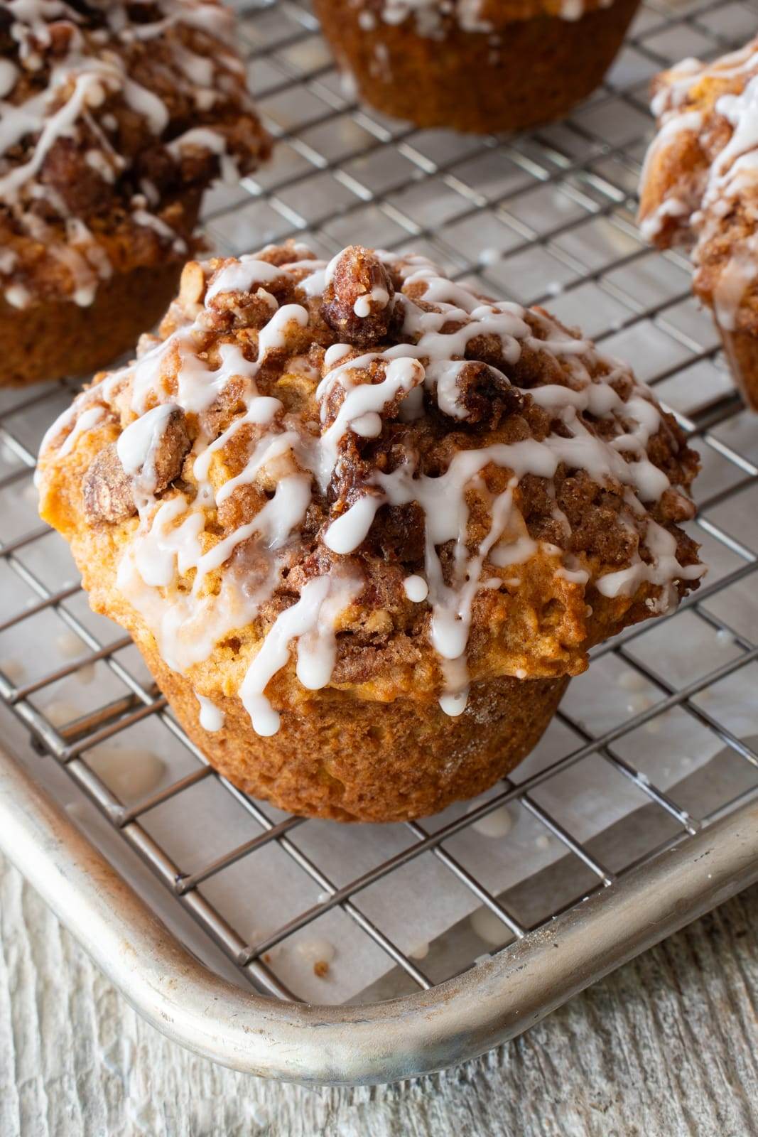 Glazed Sweet Potato Muffins