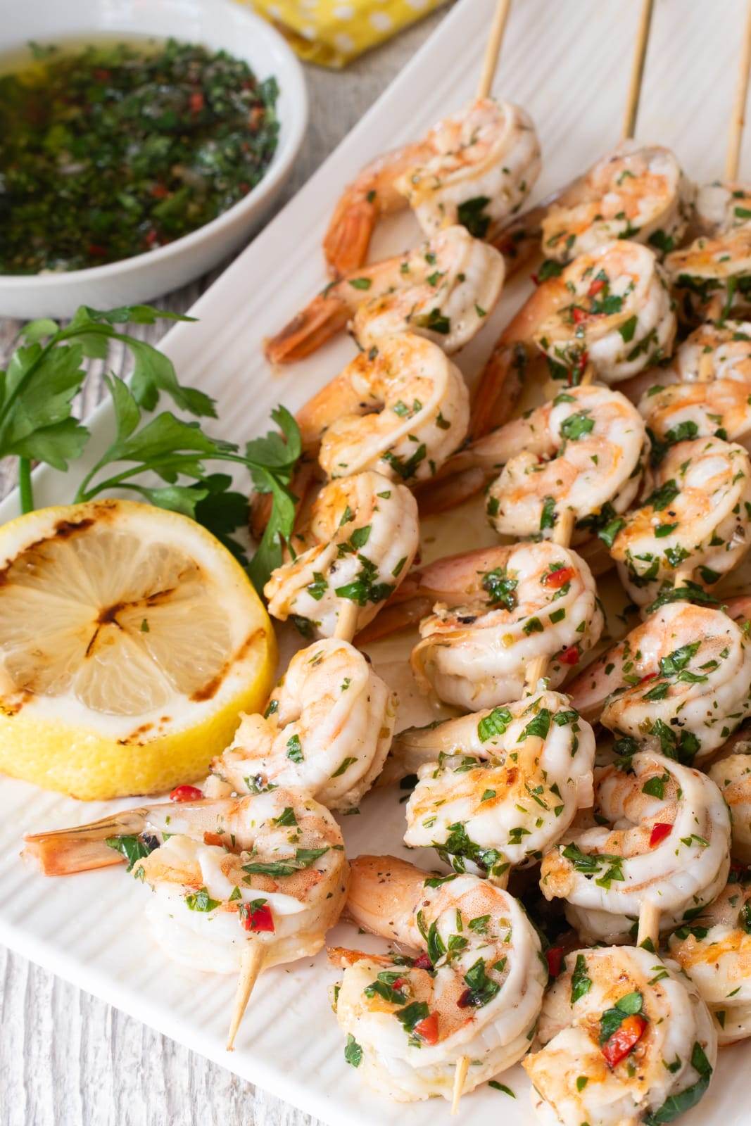 Grilled Chimichurri Shrimp