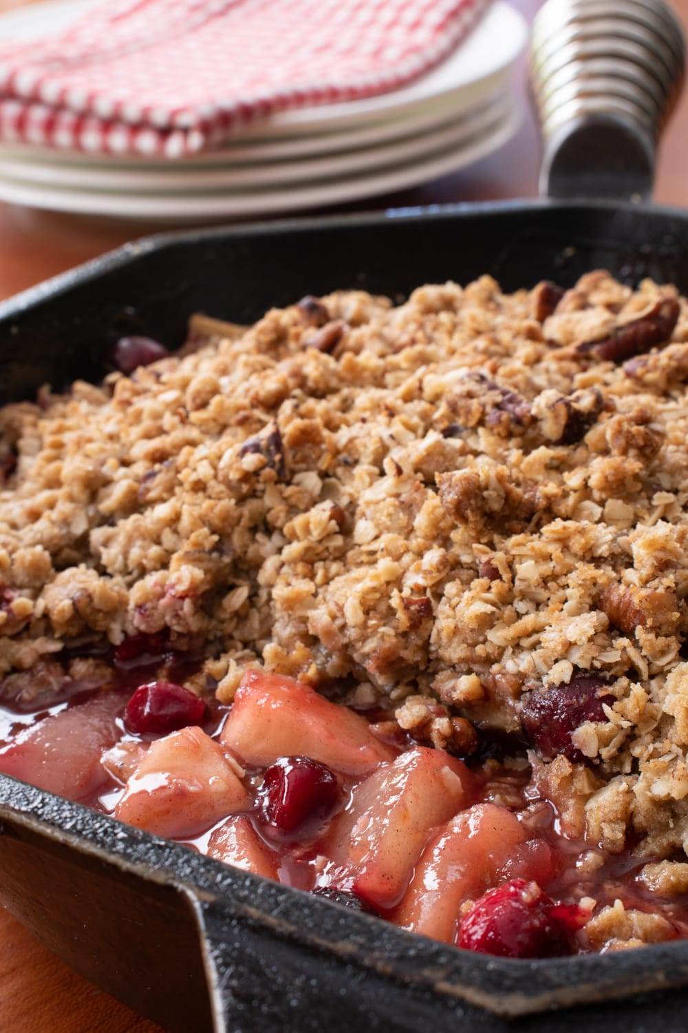 Apple, Cranberry, and Pear Crisp