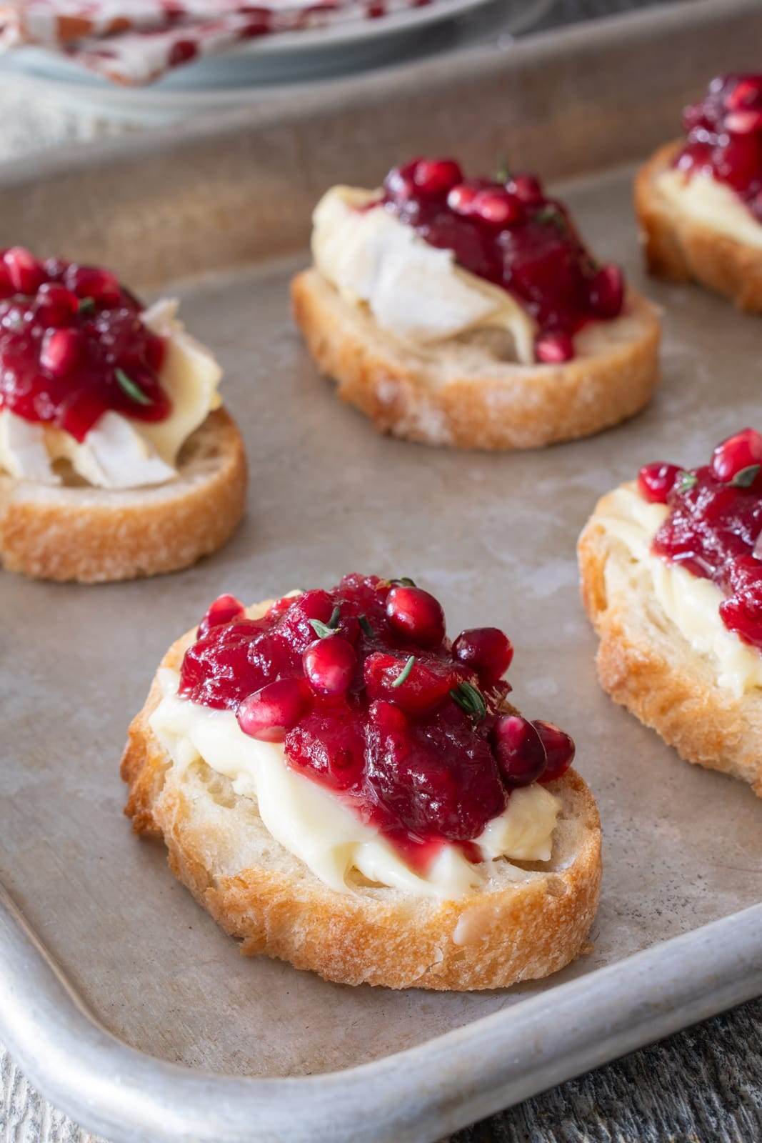 Cranberry Chutney and Brie Crostini