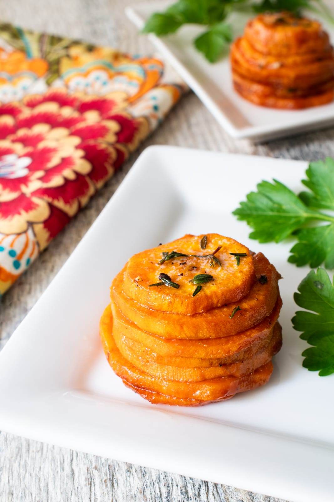 Roasted Sweet Potato Stacks