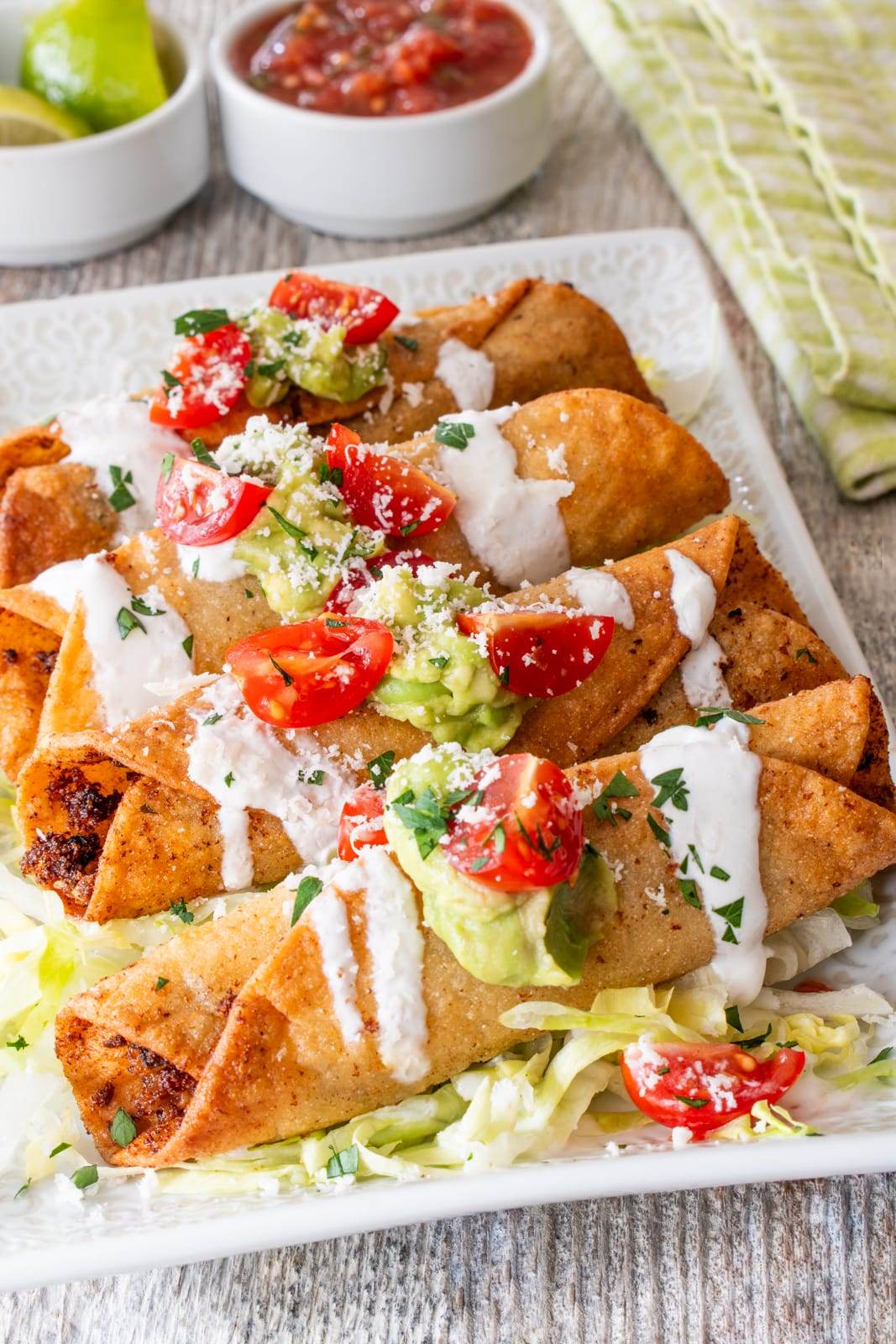 Cheesy Beef Taquitos