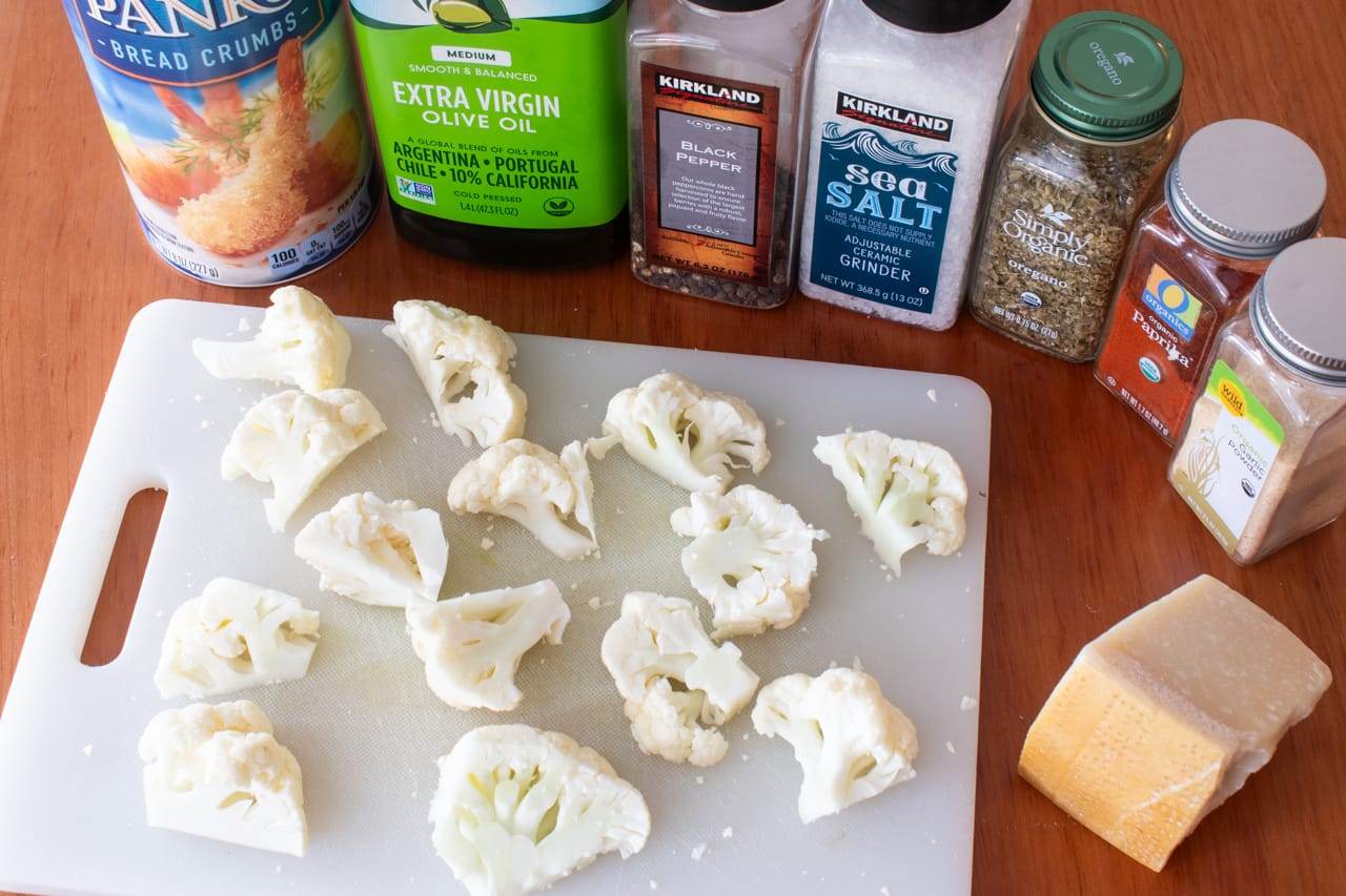 Roasted Parmesan Crusted Cauliflower