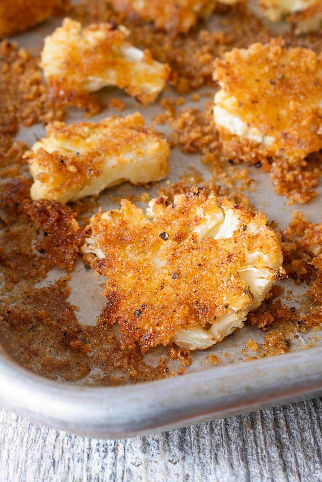 Roasted Parmesan Crusted Cauliflower